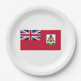 Bermuda-Flagge (Bermudian) (Karibische Inseln) Pappteller