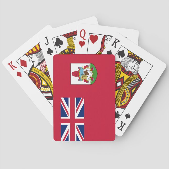 Bermuda-Flagge (Bermudian) (Karibische Inseln) Spielkarten (Rückseite)