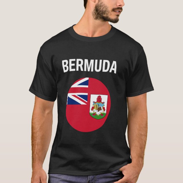 Bermuda-Flagge Modern T-Shirt (Vorderseite)