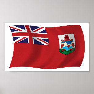 Bermuda-Flagge Poster Druck