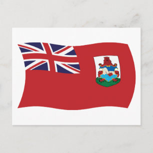 Bermuda-Flagge Postkarte
