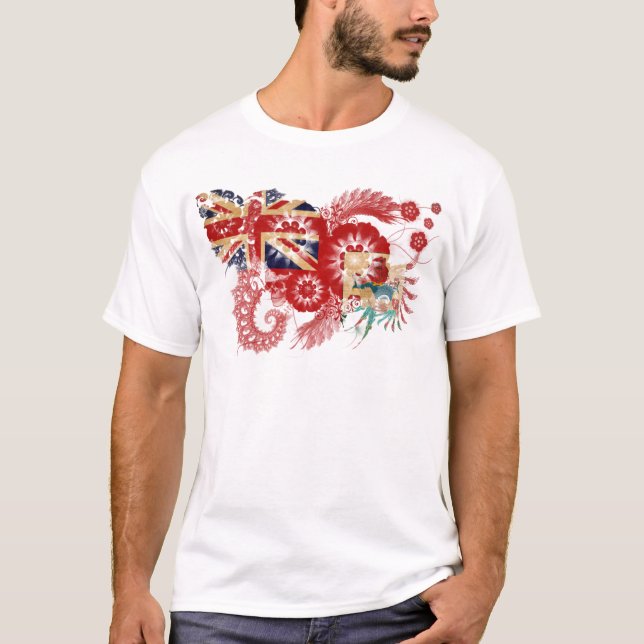 Bermuda-Flagge T-Shirt (Vorderseite)