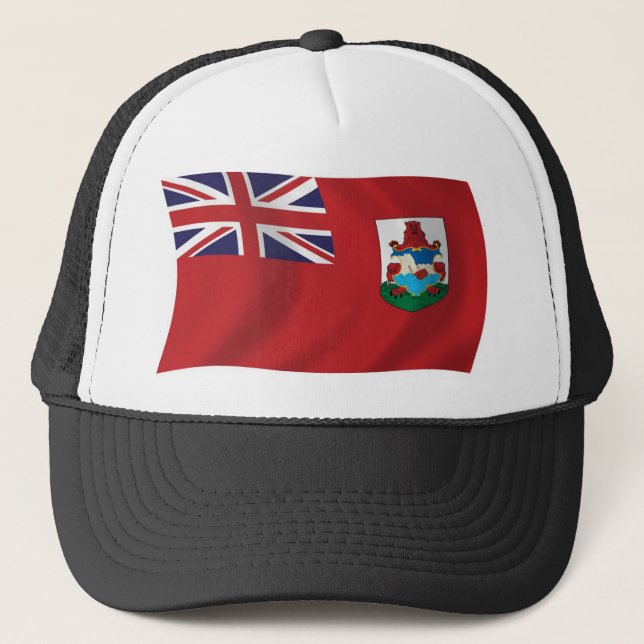 Bermuda-Flaggenmütze Truckerkappe (Vorderseite)