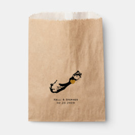 Bermuda Gastgeschenk Hochzeit Leckerei Säcke, Gesc Geschenktütchen