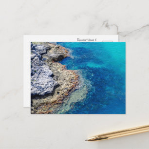 Bermuda-Gewässer und felsige Küstenlinie Postkarte
