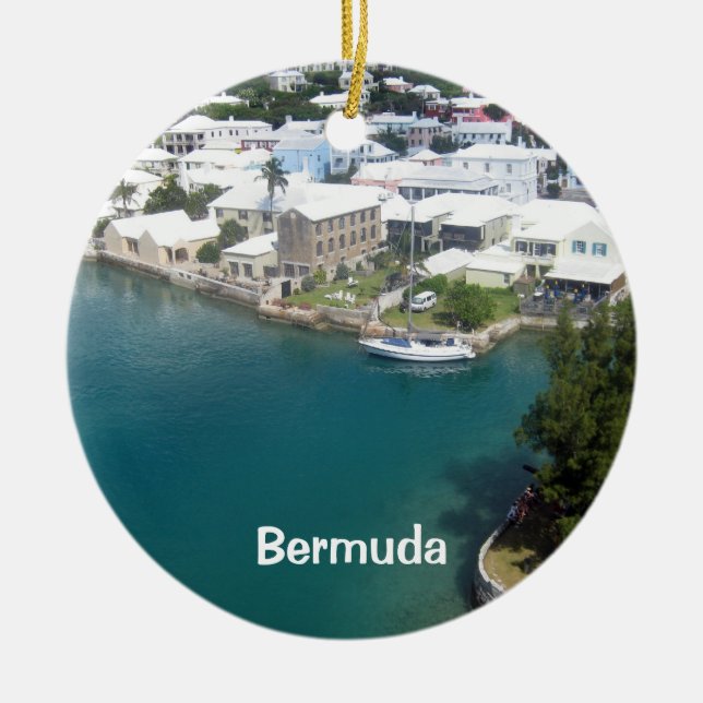 Bermuda-Häuser, Bermuda Keramik Ornament (Vorne)
