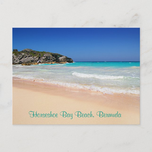 Bermuda Horseshoe Bay Pink Sand Beach Foto Postca Postkarte (Vorderseite)