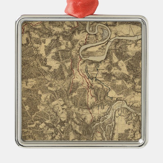 Bermuda Hundred, Virginia Silbernes Ornament (Vorne)