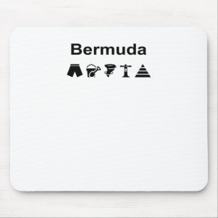 Bermuda Icons Monotone Mousepad