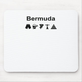 Bermuda Icons Monotone Mousepad