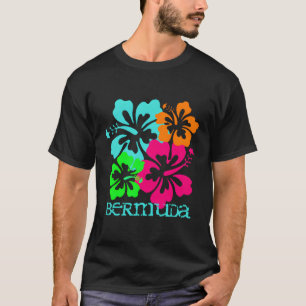 Bermuda Insel Strand Tropischer Hibiskus Reise Sur T-Shirt