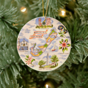 Bermuda-Inseln-Schmuck Keramik Ornament