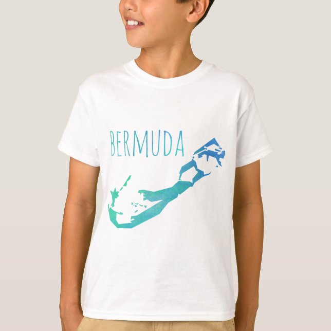 Bermuda-Karte T-Shirt (Vorderseite)