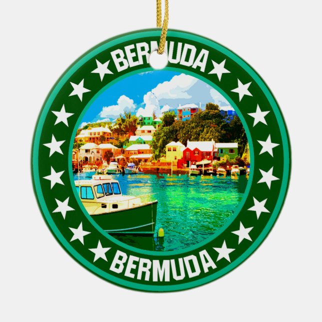 Bermuda Keramik Ornament (Vorne)