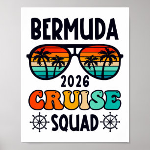 Bermuda-Kreuzfahrt 2026 Urlaubsreise passende Fami Poster
