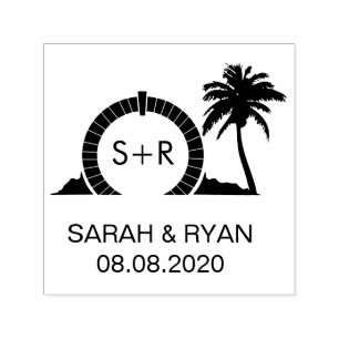 Bermuda Moon Gate, Save the Date Briefmarke Permastempel