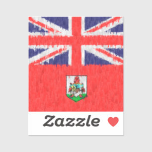 Bermuda Ölgemälde Zeichnend Aufkleber