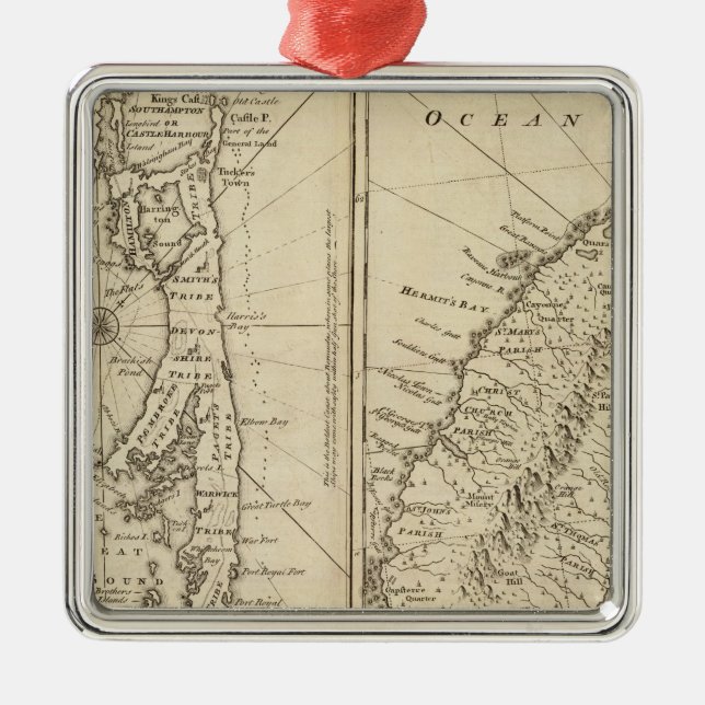 Bermuda Ornament Aus Metall (Vorne)