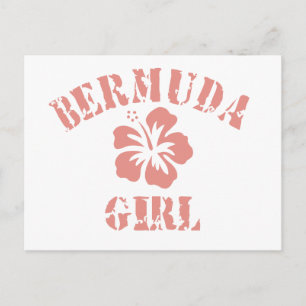 Bermuda Pink Girl Postkarte