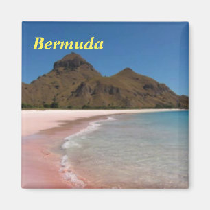 Bermuda Pink Strände Magnet