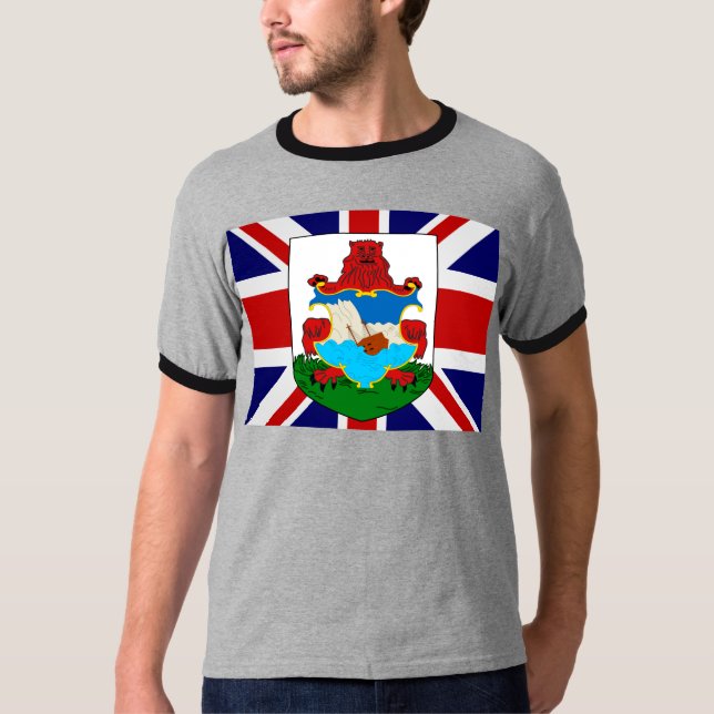 Bermuda-Qualitäts-Flagge T-Shirt (Vorderseite)