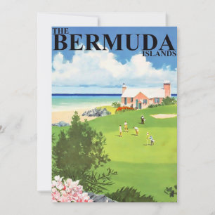 Bermuda Reise 5x7 großes Postkarte