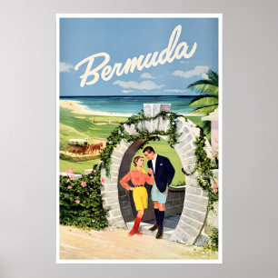 Bermuda-Reiseplakat Kunst Home Vintage-Druck Poster