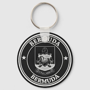 Bermuda Round Emblem Schlüsselanhänger