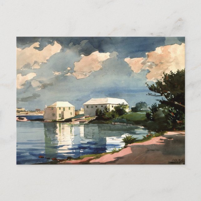 Bermuda, Salt Kettle Kunstwerk, Postkarte (Vorderseite)