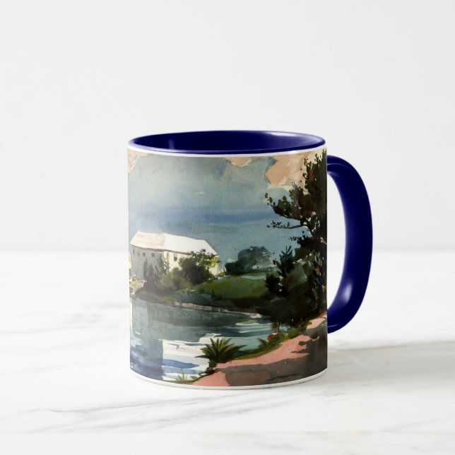 Bermuda, Salt Kettle Kunstwerk Tasse (VorderseiteRechts)