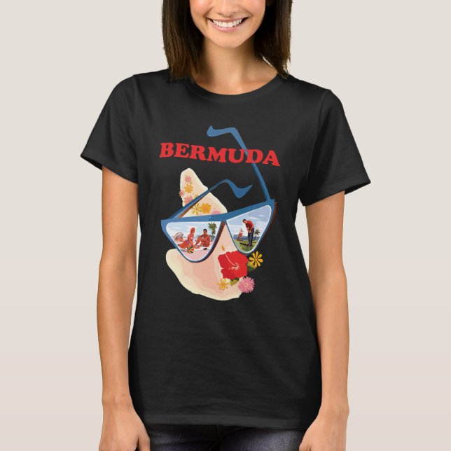 Bermuda, Sonnenbrille T-Shirt (Vorderseite)