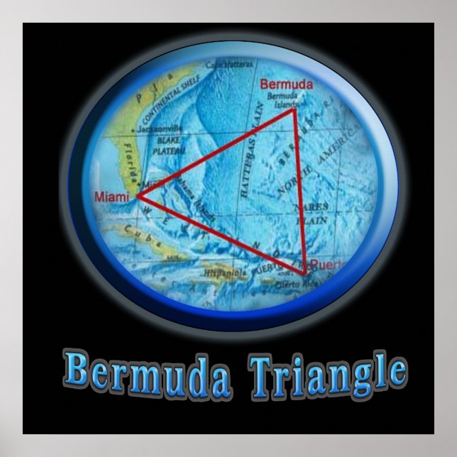Bermuda Triangle Art Poster (Vorne)