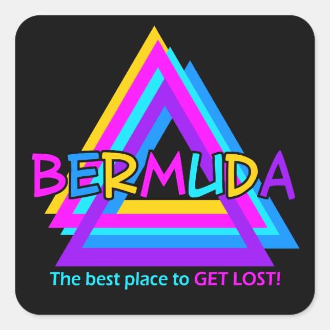 BERMUDA TRIANGLE Aufkleber (Vorderseite)