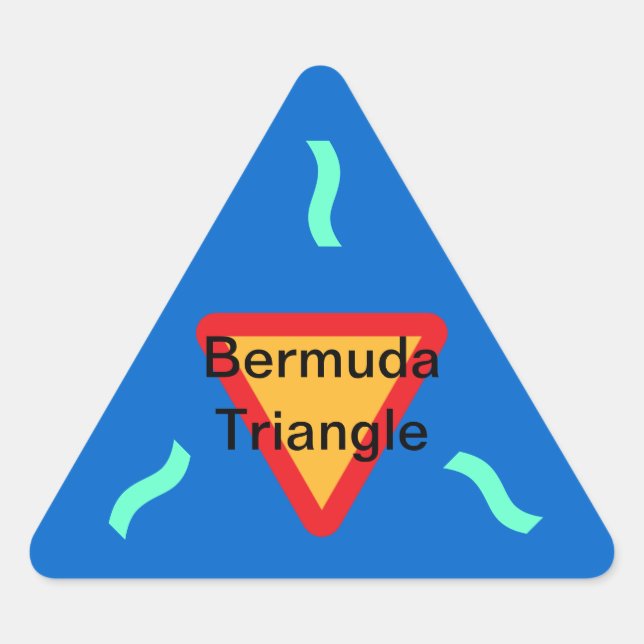 BERMUDA TRIANGLE Aufkleber (20) (Vorderseite)
