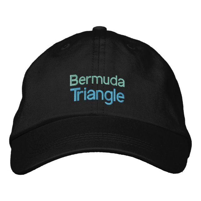 BERMUDA TRIANGLE BESTICKTE KAPPE (Vorderseite)