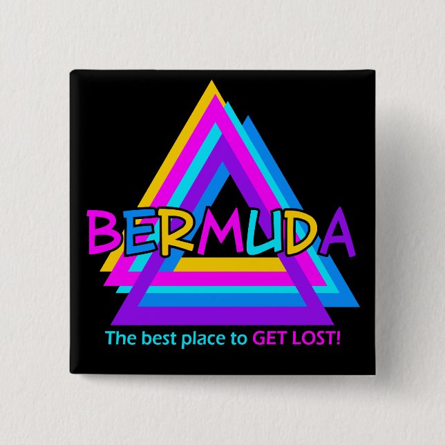 BERMUDA TRIANGLE BUTTON (Vorderseite)