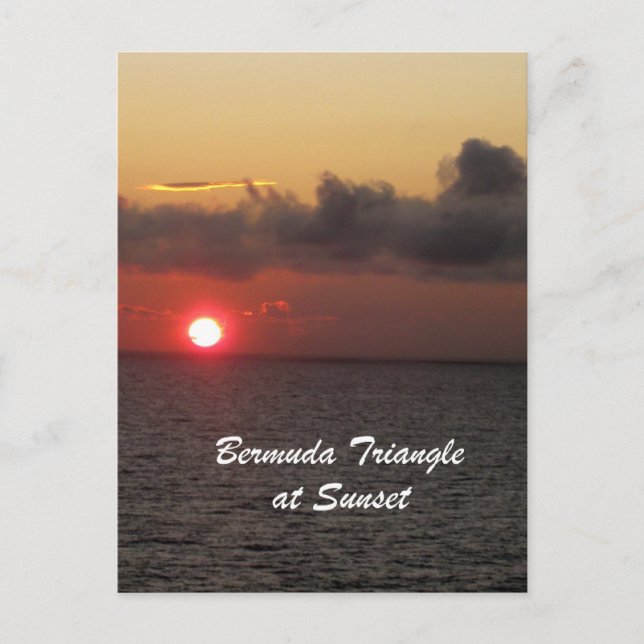 Bermuda Triangle Postkarte (Vorderseite)