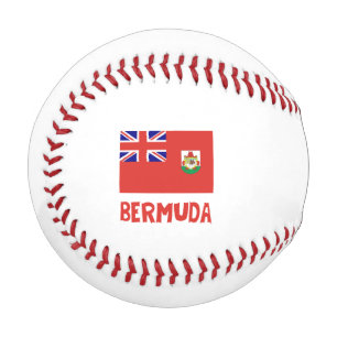 Bermuda- und Bermudianer Flagge mit Ihrem Namen Baseball