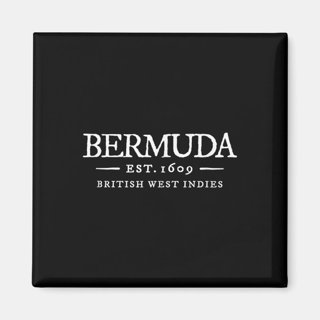 Bermuda Vintage-Brief Retro-Throwback- Urlaub So Magnet (Vorne)