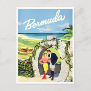 Bermuda Vintage Reise Postkarte