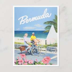 Bermuda Vintage Reise Postkarte