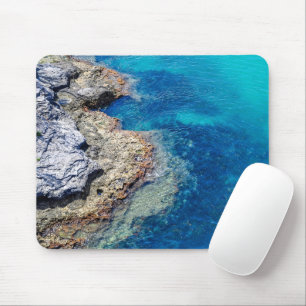 Bermuda Waters & Rocky Shoreline Mousepad