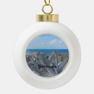 Bermuda-Weihnachtsbaum-Verzierung Keramik Kugel-Ornament