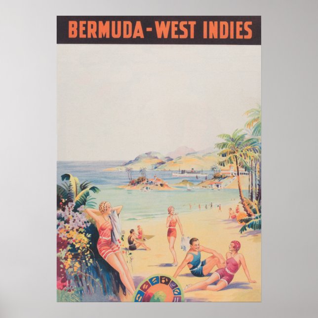 Bermuda West Indies Vintage Poster (Vorne)