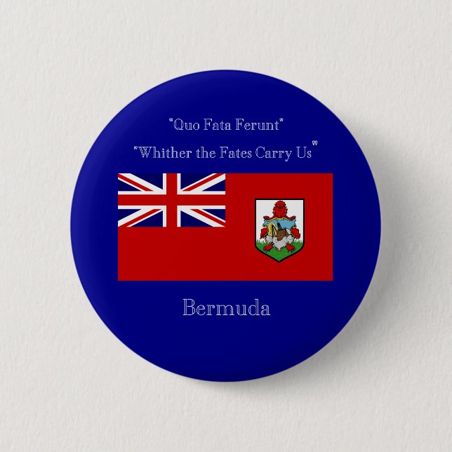 Bermudaflagge und -motto button (Vorderseite)