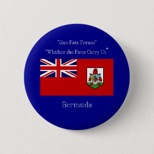 Bermudaflagge und -motto button