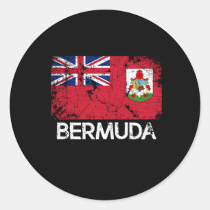Bermudan-Flagge aus Bermuda Runder Aufkleber