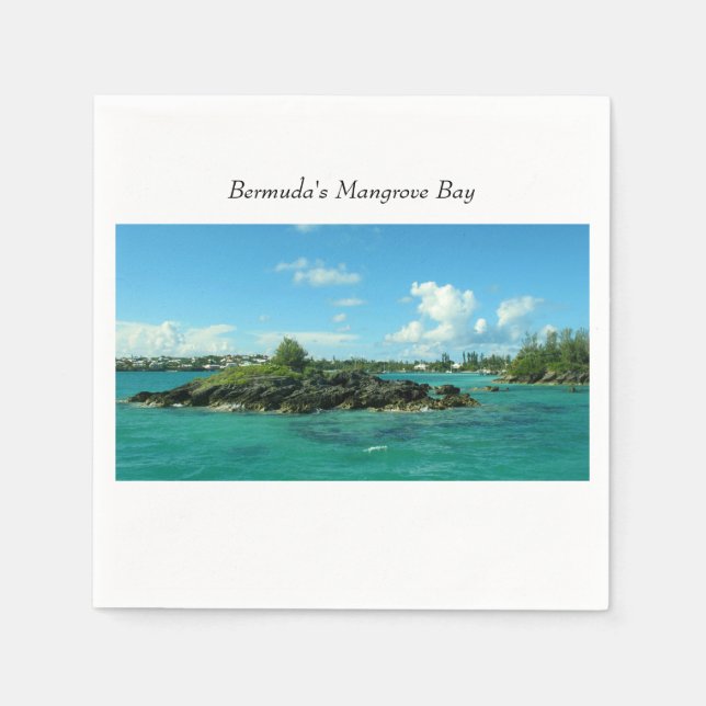 Bermudas Mangrove Bay Serviette (Vorderseite)