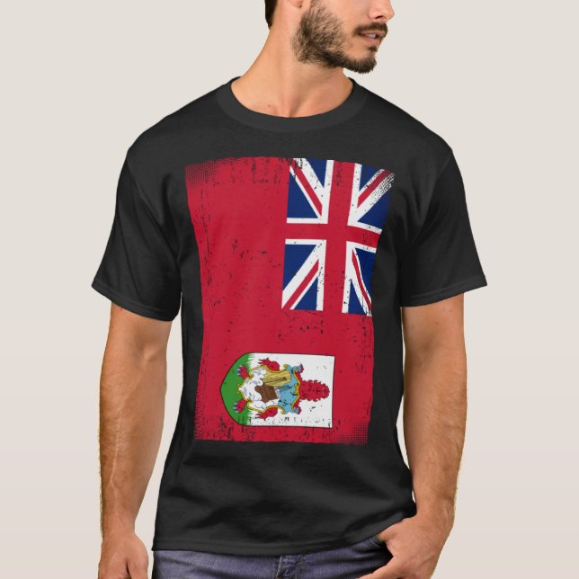 Bermudische Flagge Bermuda T-Shirt (Vorderseite)