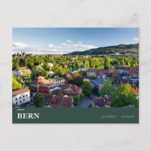 Bern Altstadt oberhalb der Aare Ansichtskarte Postkarte